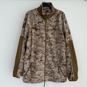 USMC Peckham Polartec Desert Marpat Digital Fleece Jacket Medium Long
